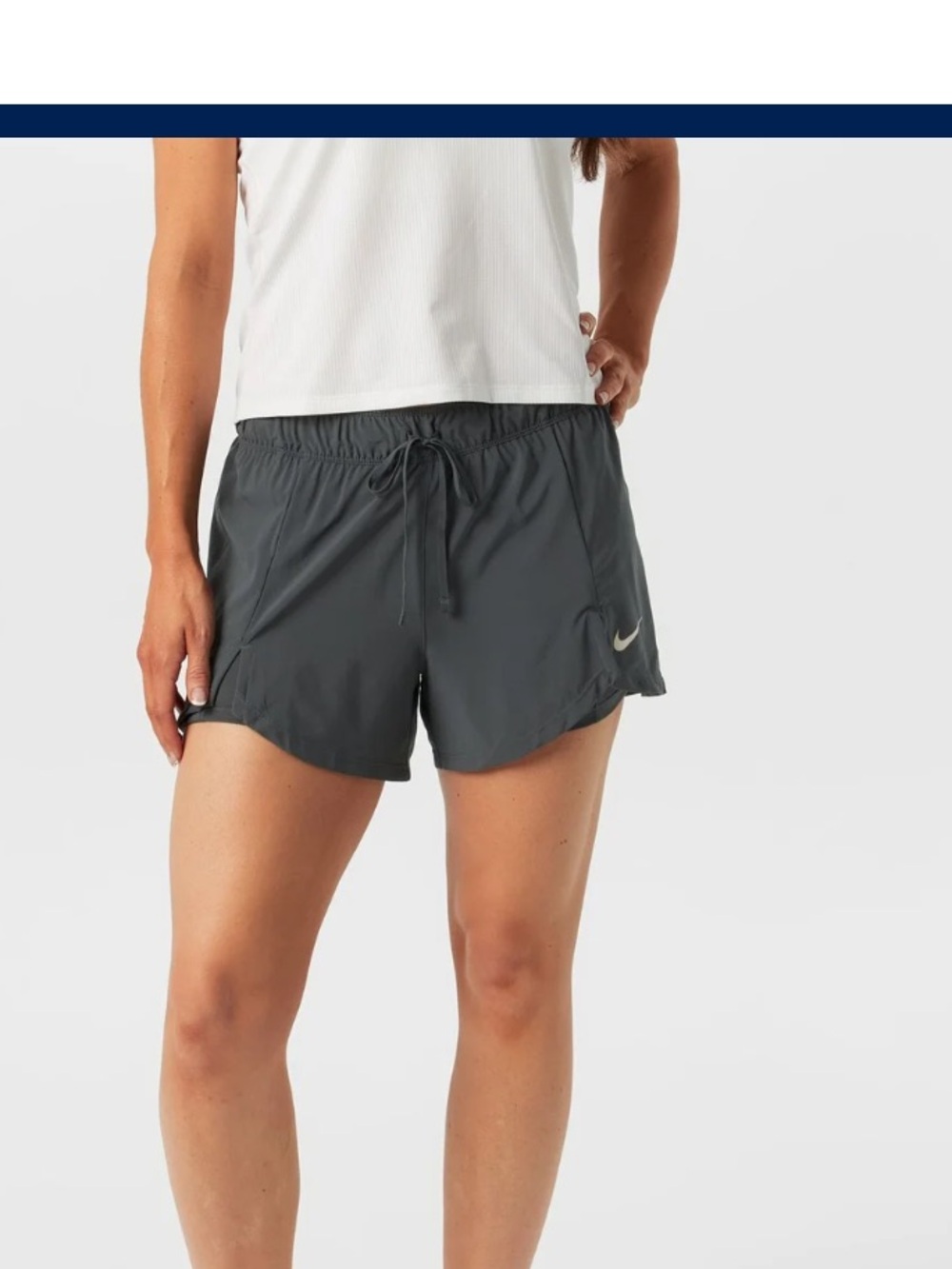 Nike Women's 2 in 1 Training Shorts in Gray New With Tags
